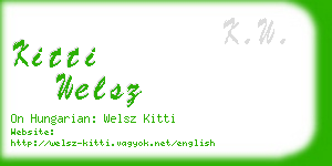 kitti welsz business card